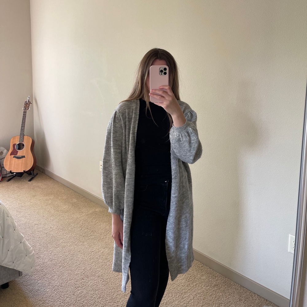 TOPSHOP Grey Cardigan